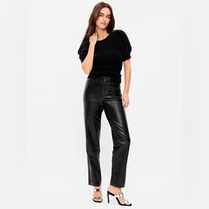 Old Navy Black Faux Leather Pants